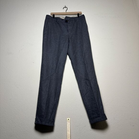 Suit Supply Wool Trousers Formal Grey Pants Men 52 Suit Formal Prep Office Slack - Picture 1 of 14